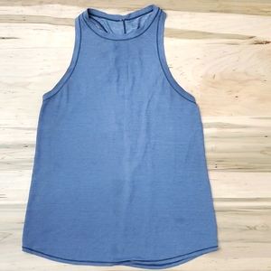 Lululemon split back knotted tank top singlet heathered Gray 6 8